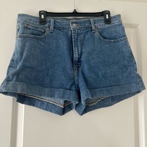 Levi's Women's Blue Denim Shorts